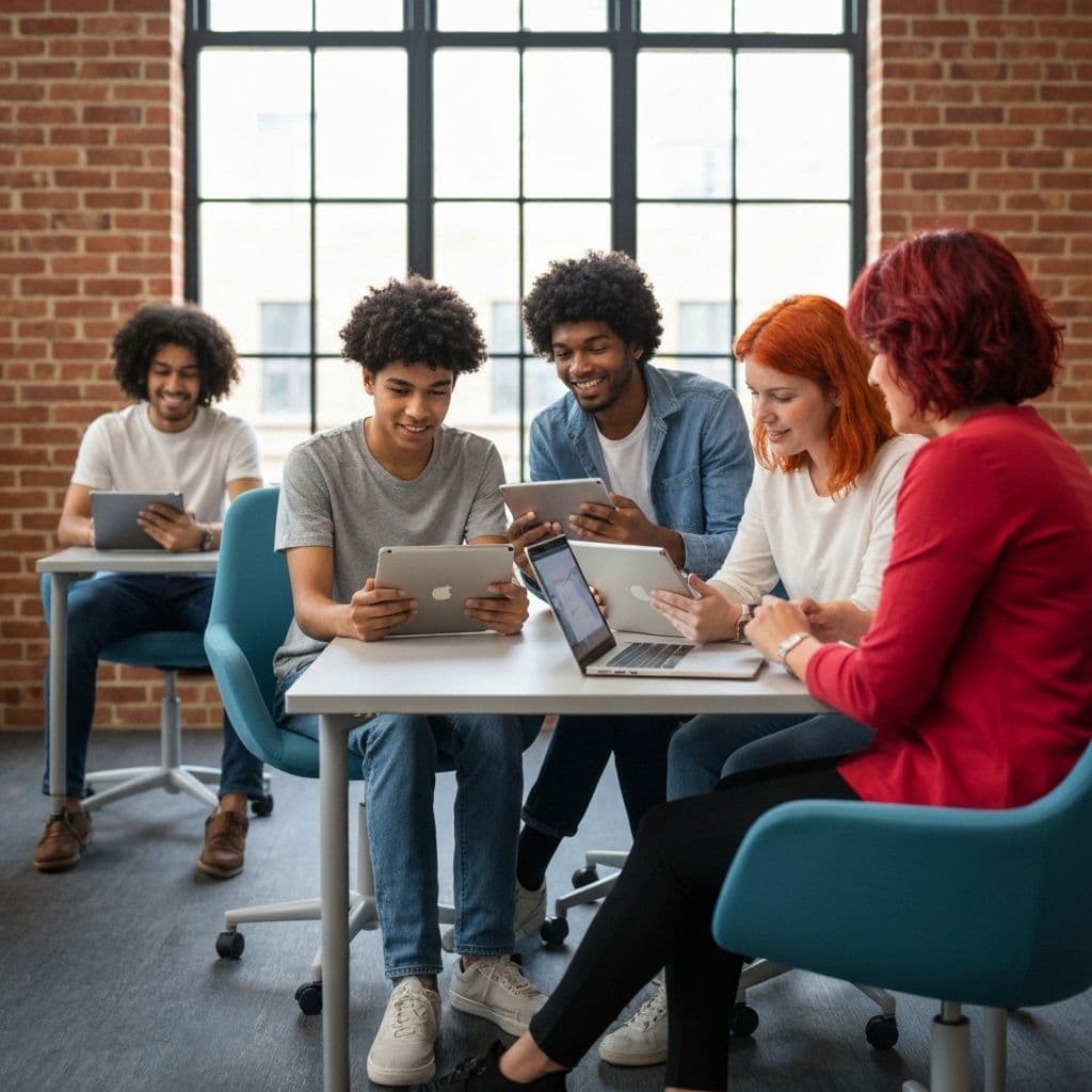 Students taking quiz